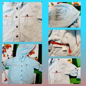 18 Month Hooded Button Up!